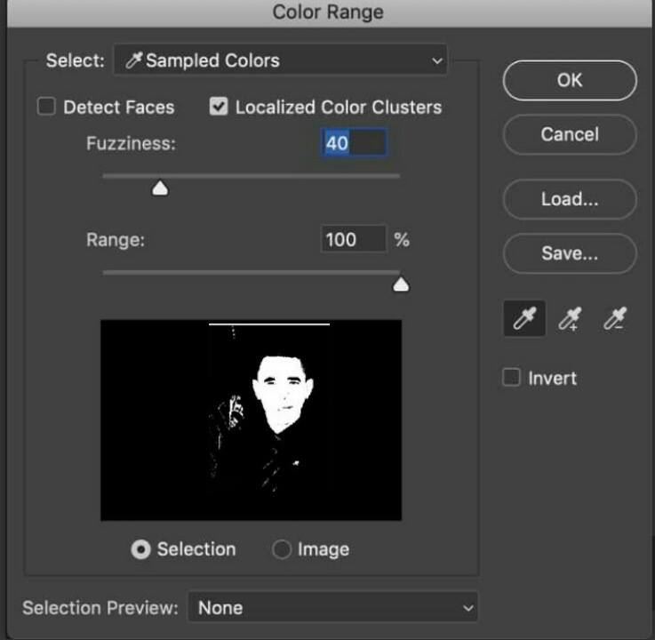 Color Range Menu