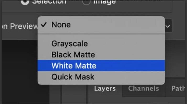 White Matte in photoshop