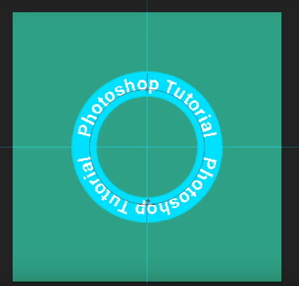 how to curve text in photoshop-change the start and end point