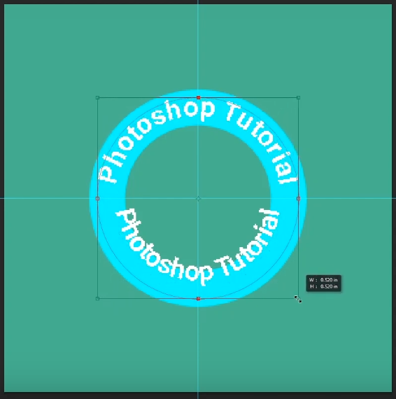 how to curve text in photoshop-resize the text