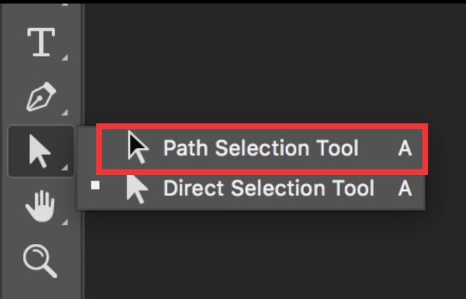 how to curve text-path selection tool