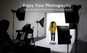 how to take pictures with white background
