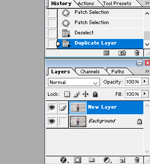 How create a duplicate layer