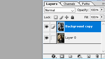 make a layer black and white - create a duplicate layer