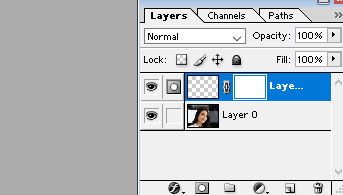 How to make layer mask white