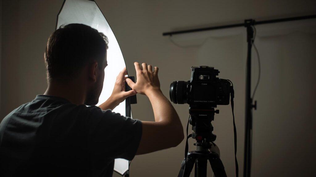 Behind the Scenes Story Ideas Behind the scenes photography setup shared as an instagram story idea for photographers