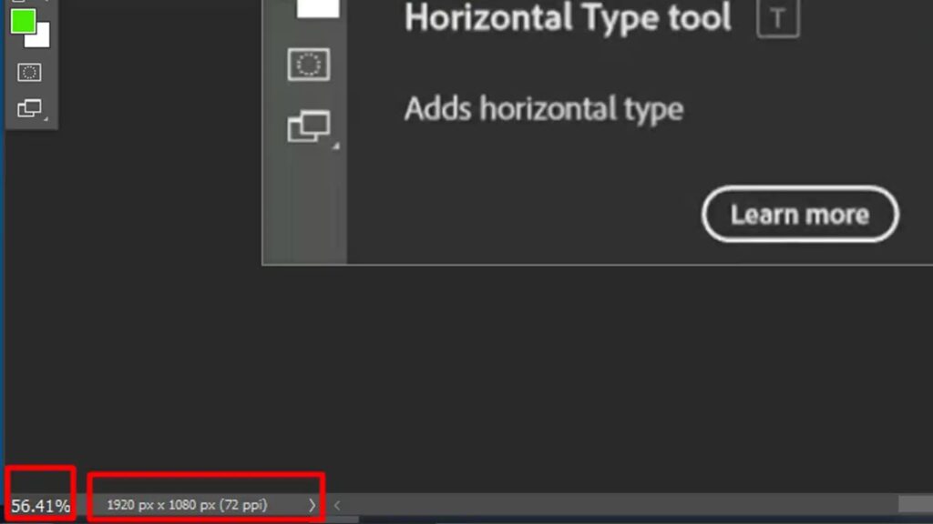Photoshop Status Bar On Mac Photoshop status bar on Mac showing zoom level, document size, and performance details