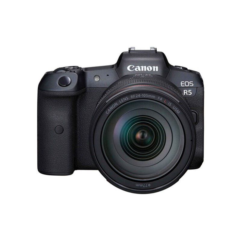Canon EOS R5 camera ideal for clothing photography with high detail, accurate colors, and professional image quality