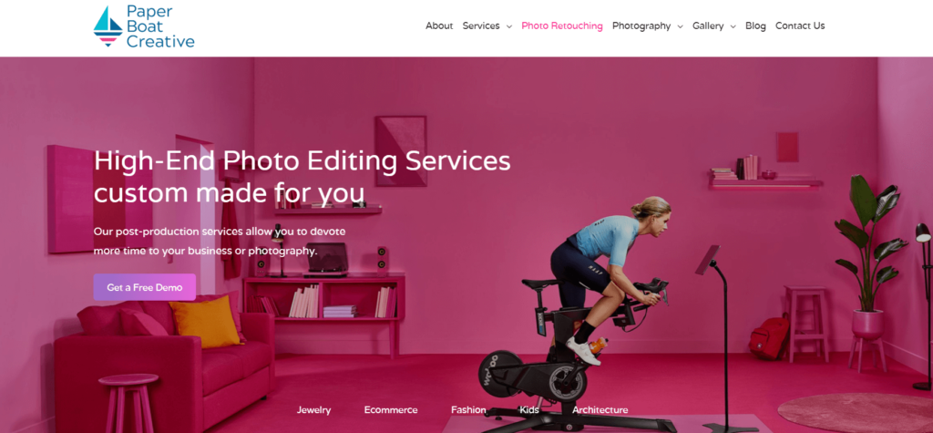 paper boat creative homepage