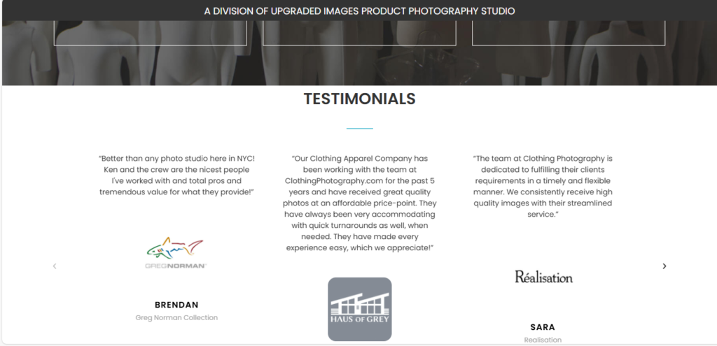 real client review Clothing Photography
