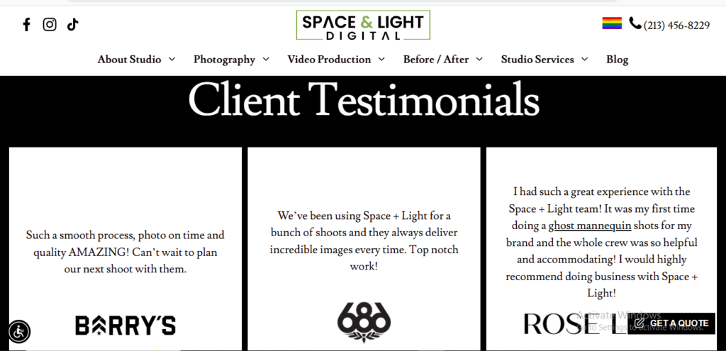 real client review Space and Light Digital