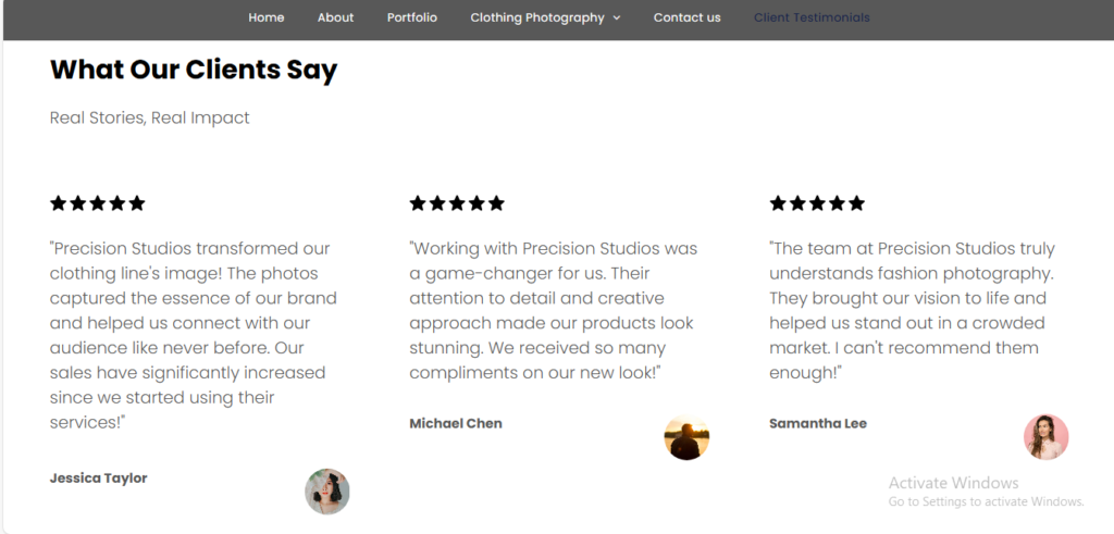 real client review of precision studio