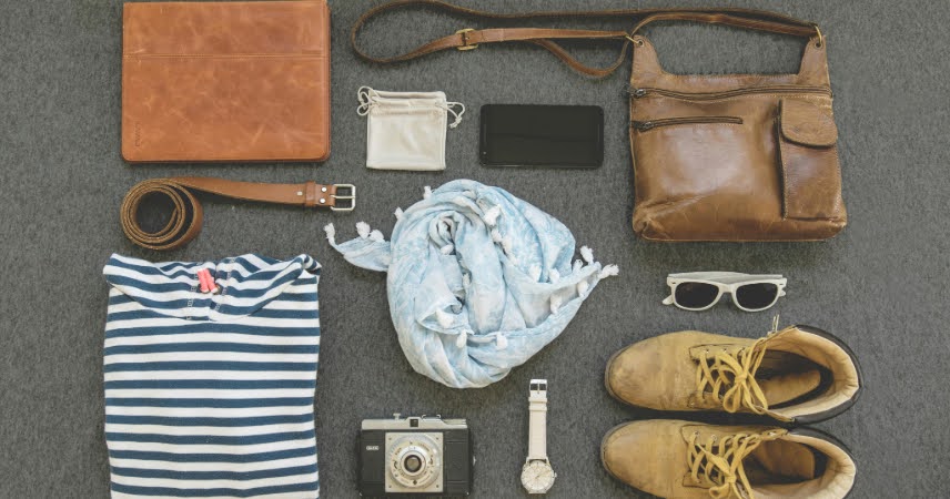 Flat lay product shoot