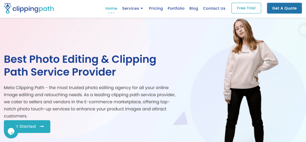 Meta clipping path homepage