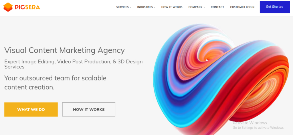 Homepage of  picsera