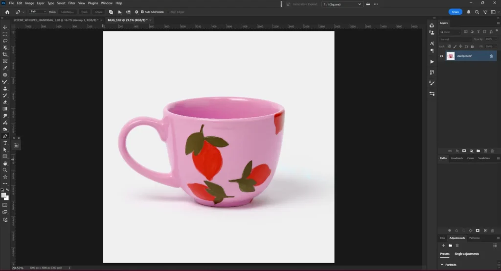 create clipping path manually