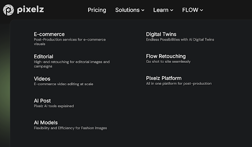 Services of Pixelz