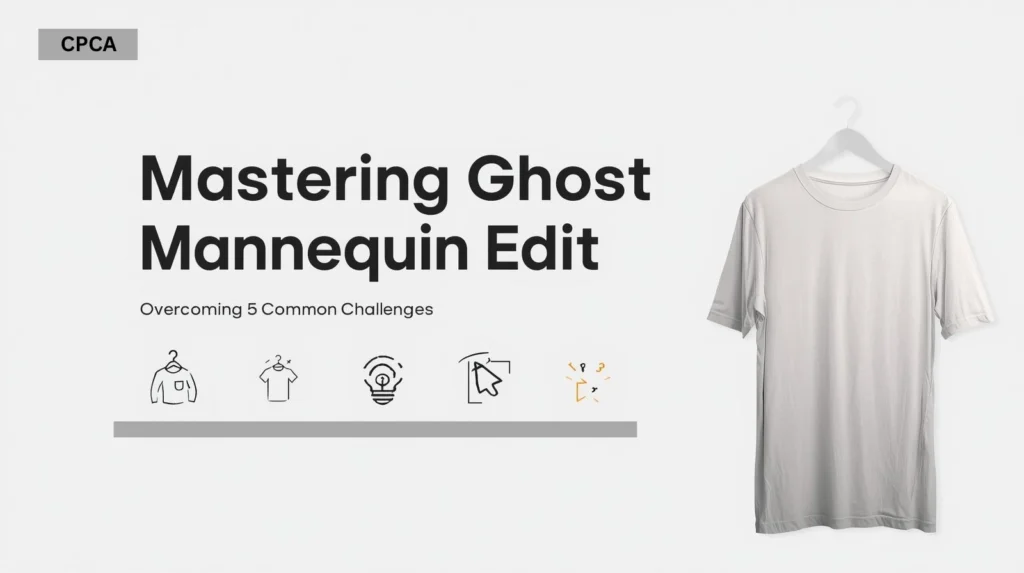 Common Challenges and Solutions in Ghost Mannequin Editing Image showing common challenges and solutions in ghost mannequin editing.