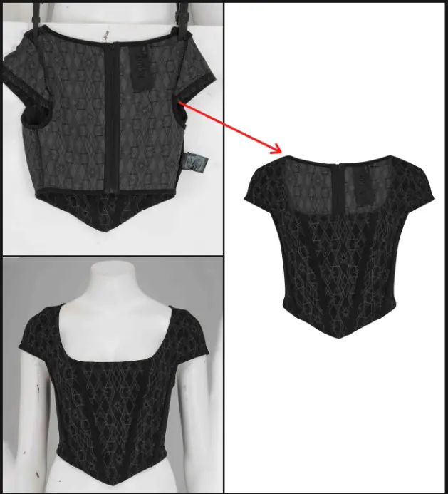 Neck Joint Editing Neck joint ghost mannequin editing showing how the collar and neckline are blended seamlessly