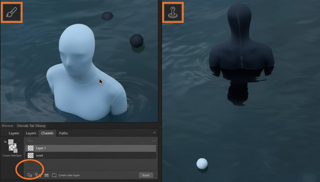 Removing small imperfections in photos using Photoshop healing tools