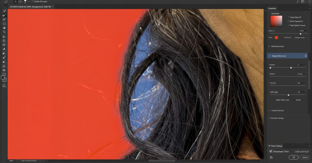 refine edges photoshop Refining edges with Refine Edge Brush in Photoshop