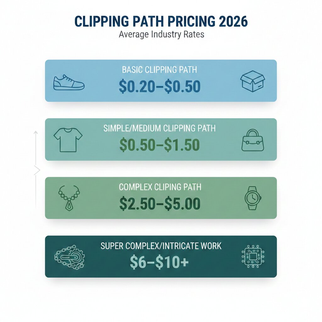 clipping path pricing 2026 infographic Clipping Path Pricing Comparison 2026: Save on Rates & Plans