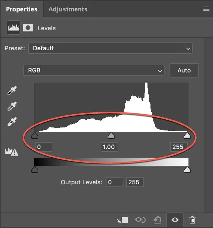 Increasing contrast using Levels to refine mask edges in Photoshop